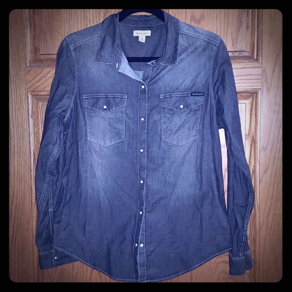 Calvin Klein button front shirt